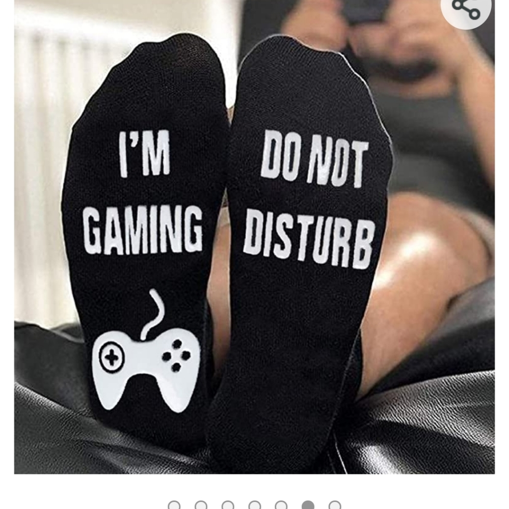 "Do Not Disturb I'm Gaming" Novelty Socks